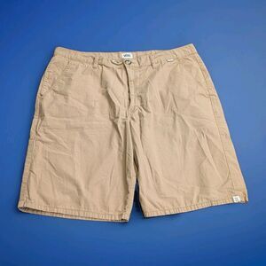 VANS Off The Wall Skate Shorts Khaki Tan Baggy Men's 38